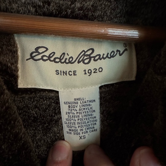 Eddie Bauer Brown Teddy Jacket - Picture 3 of 3
